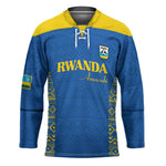 Rwanda Football Custom Hockey Jersey Stand With Amavubi - Blue - African Pride