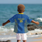 Rwanda Football Custom Kid Hawaiian Shirt Stand With Amavubi - Blue LT15