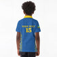 Rwanda Football Custom Kid Polo Shirt Stand With Amavubi - Blue LT15
