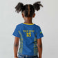 Rwanda Football Custom Kid T shirt Stand With Amavubi - Blue LT15