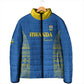 Rwanda Football Custom Padded Jacket Stand With Amavubi - Blue - African Pride