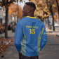 Rwanda Football Custom Sweatshirt Stand With Amavubi - Blue - African Pride