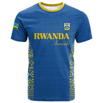 Rwanda Football Custom T shirt Stand With Amavubi - Blue LT15