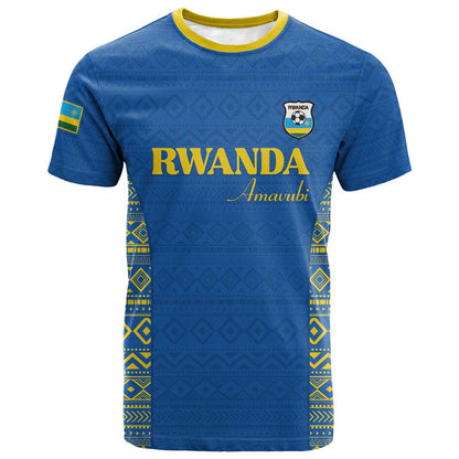 Rwanda Football Custom T shirt Stand With Amavubi - Blue LT15