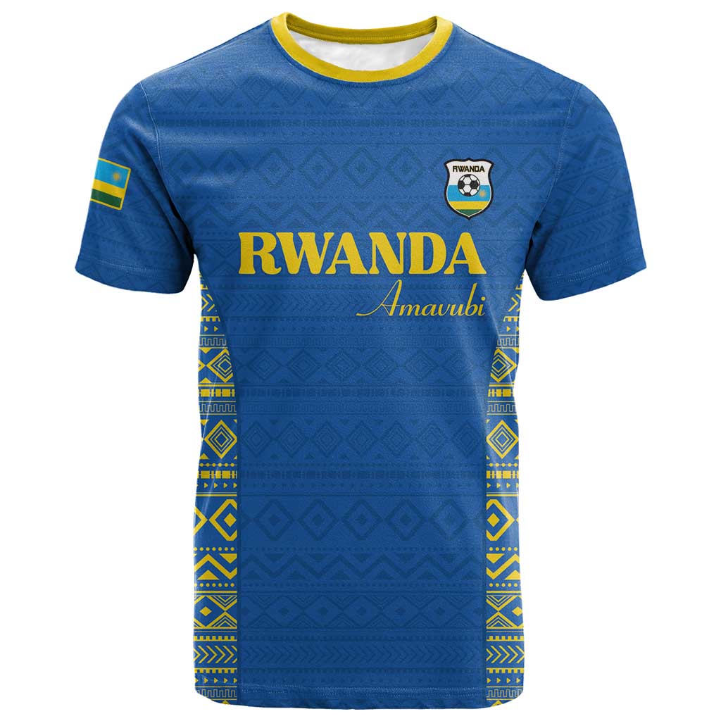 Rwanda Football Custom T shirt Stand With Amavubi - Blue LT15