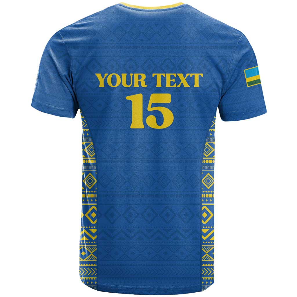 Rwanda Football Custom T shirt Stand With Amavubi - Blue LT15