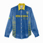 Rwanda Football Custom Women Casual Shirt Stand With Amavubi - Blue - African Pride