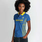 Rwanda Football Custom Women Polo Shirt Stand With Amavubi - Blue LT15