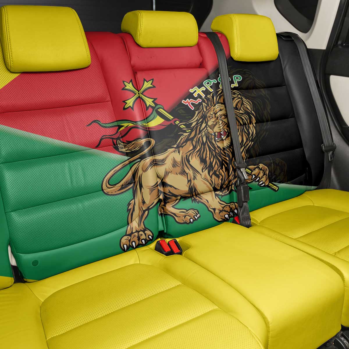 Ethiopia Lion of Judah Back Car Seat Cover Ethiopia Empire 1270-1974