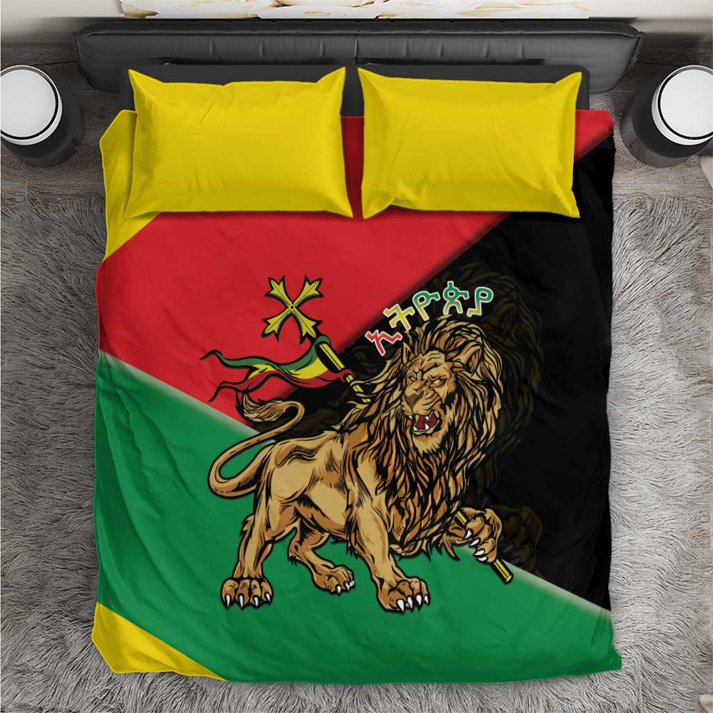 Ethiopia Lion of Judah Bedding Set Ethiopia Empire 1270-1974