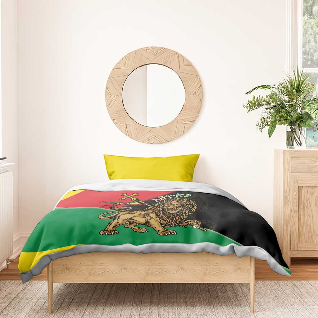 Ethiopia Lion of Judah Bedding Set Ethiopia Empire 1270-1974