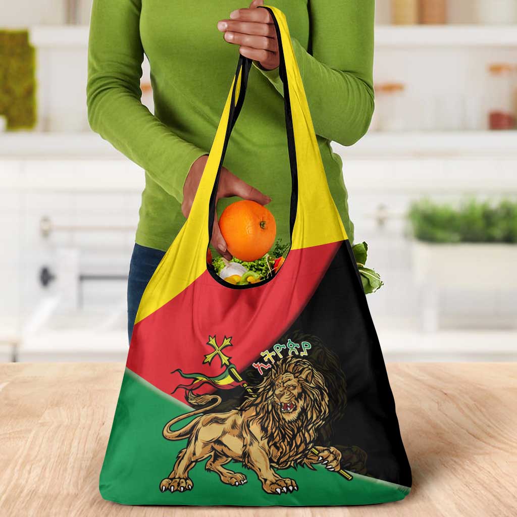 Ethiopia Lion of Judah Grocery Bag Ethiopia Empire 1270-1974