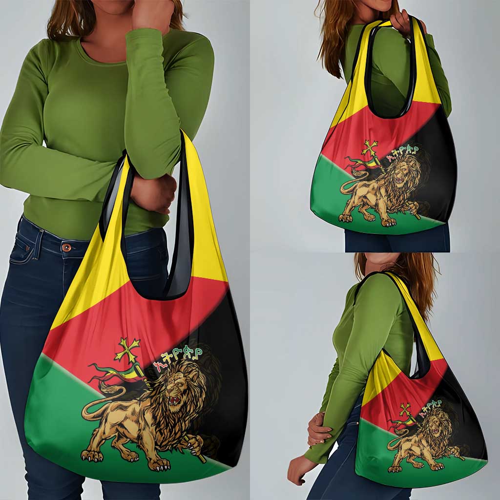 Ethiopia Lion of Judah Grocery Bag Ethiopia Empire 1270-1974