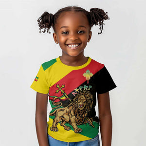 Ethiopia Lion of Judah Kid T shirt Ethiopia Empire 1270-1974