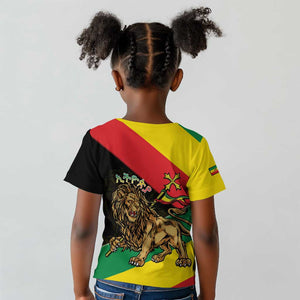 Ethiopia Lion of Judah Kid T shirt Ethiopia Empire 1270-1974