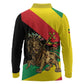Ethiopia Lion of Judah Long Sleeve Polo Shirt Ethiopia Empire 1270-1974