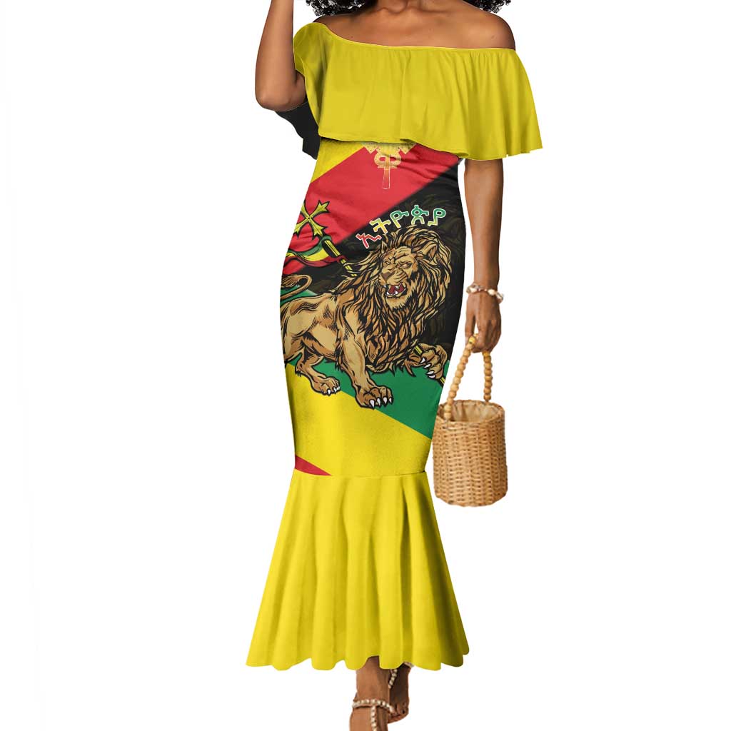Ethiopia Lion of Judah Mermaid Dress Ethiopia Empire 1270-1974