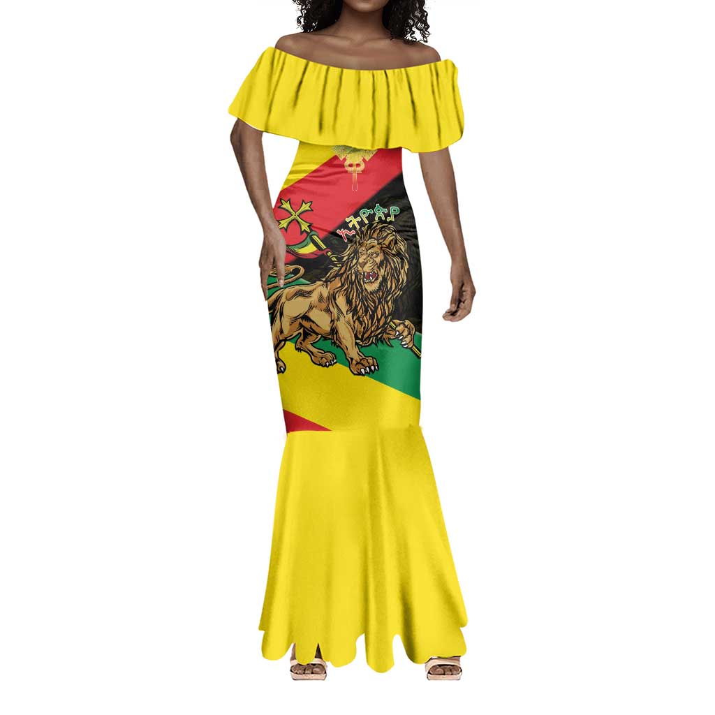 Ethiopia Lion of Judah Mermaid Dress Ethiopia Empire 1270-1974