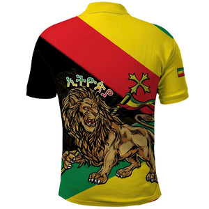 Ethiopia Lion of Judah Polo Shirt Ethiopia Empire 1270-1974