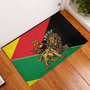 Ethiopia Lion of Judah Rubber Doormat Ethiopia Empire 1270-1974