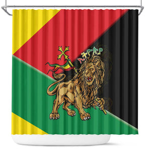 Ethiopia Lion of Judah Shower Curtain Ethiopia Empire 1270-1974