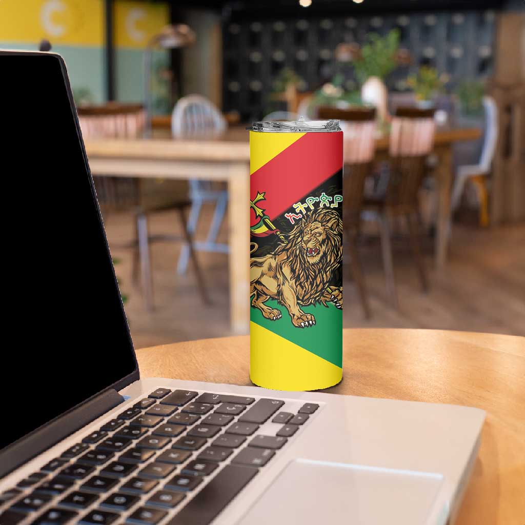 Ethiopia Lion of Judah Skinny Tumbler Ethiopia Empire 1270-1974