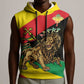 Ethiopia Lion of Judah Sleeveless Hoodie Ethiopia Empire 1270-1974 - African Pride