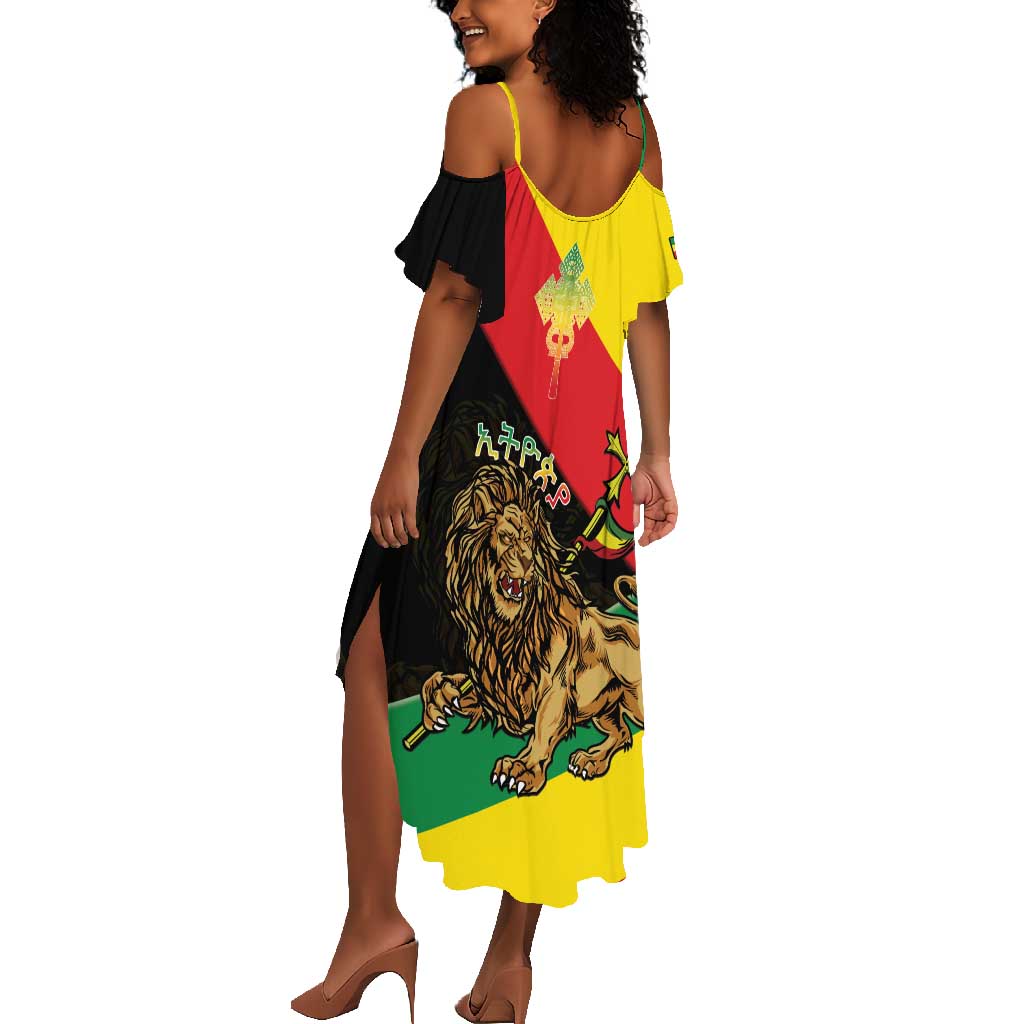 Ethiopia Lion of Judah Summer Maxi Dress Ethiopia Empire 1270-1974
