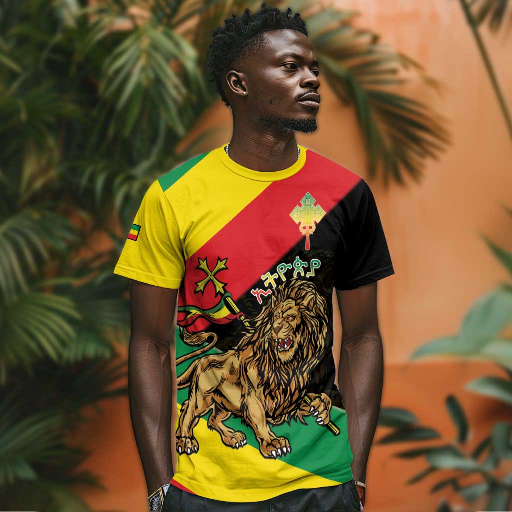 Ethiopia Lion of Judah T shirt Ethiopia Empire 1270-1974