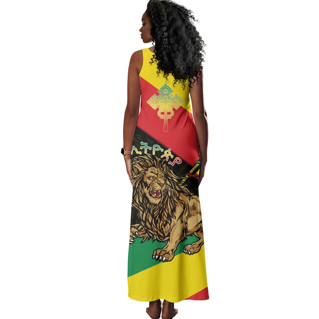 Ethiopia Lion of Judah Tank Maxi Dress Ethiopia Empire 1270-1974