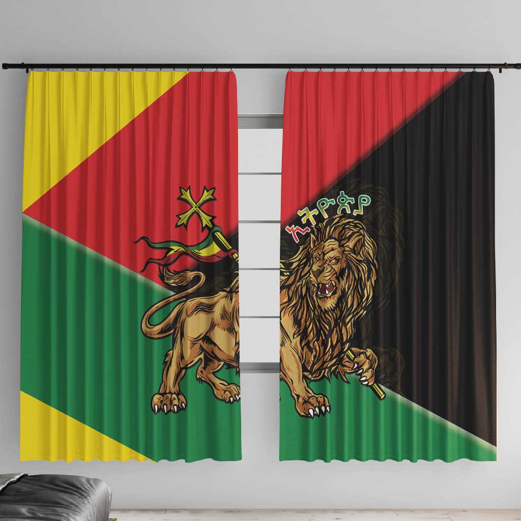 Ethiopia Lion of Judah Window Curtain Ethiopia Empire 1270-1974