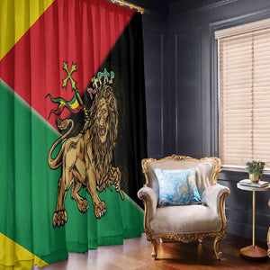 Ethiopia Lion of Judah Window Curtain Ethiopia Empire 1270-1974