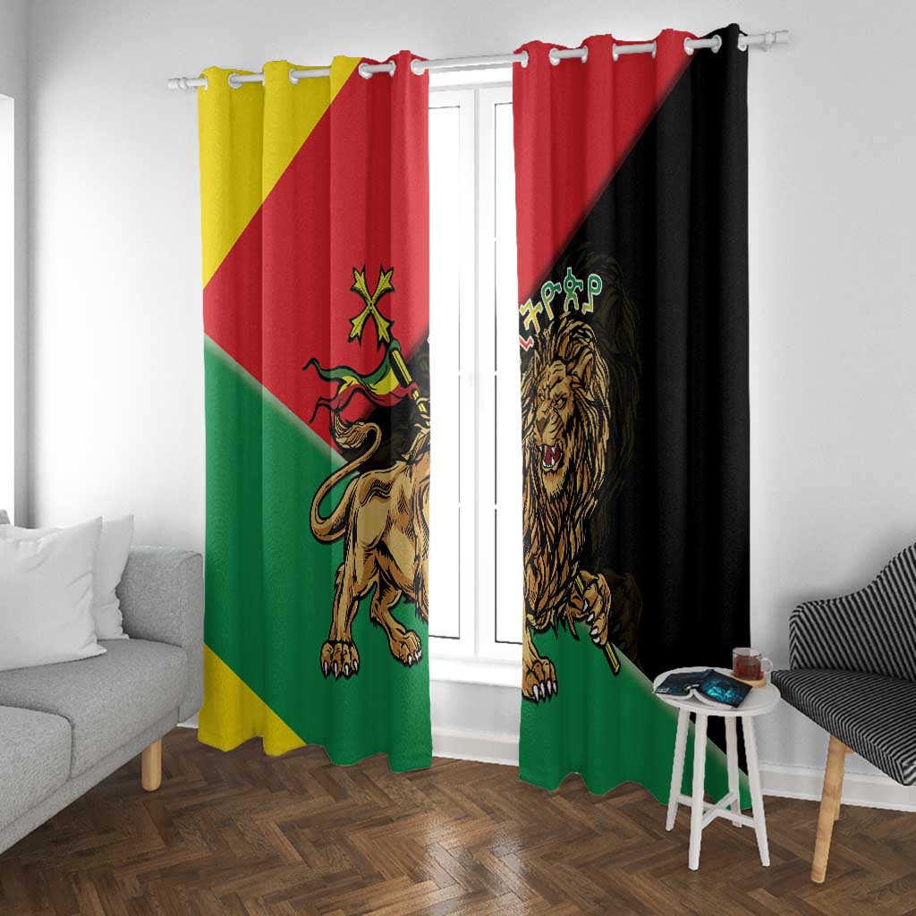 Ethiopia Lion of Judah Window Curtain Ethiopia Empire 1270-1974