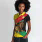 Ethiopia Lion of Judah Women Polo Shirt Ethiopia Empire 1270-1974