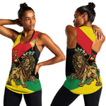 Ethiopia Lion of Judah Women Racerback Tank Ethiopia Empire 1270-1974