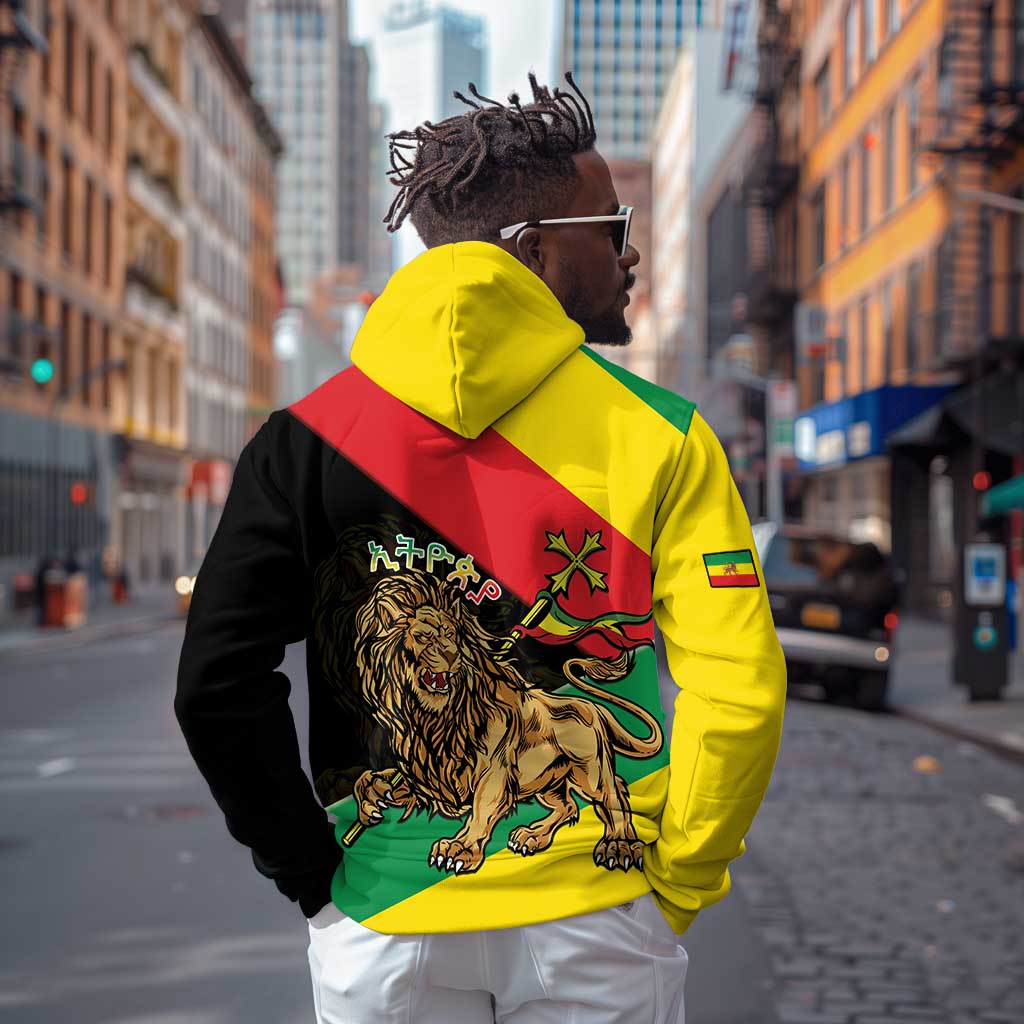 Ethiopia Lion of Judah Zip Hoodie Ethiopia Empire 1270-1974