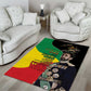 Jah Rastafari Area Rug Haile Selassie