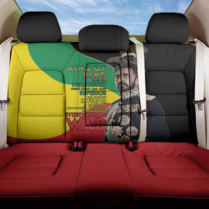 Jah Rastafari Back Car Seat Cover Haile Selassie