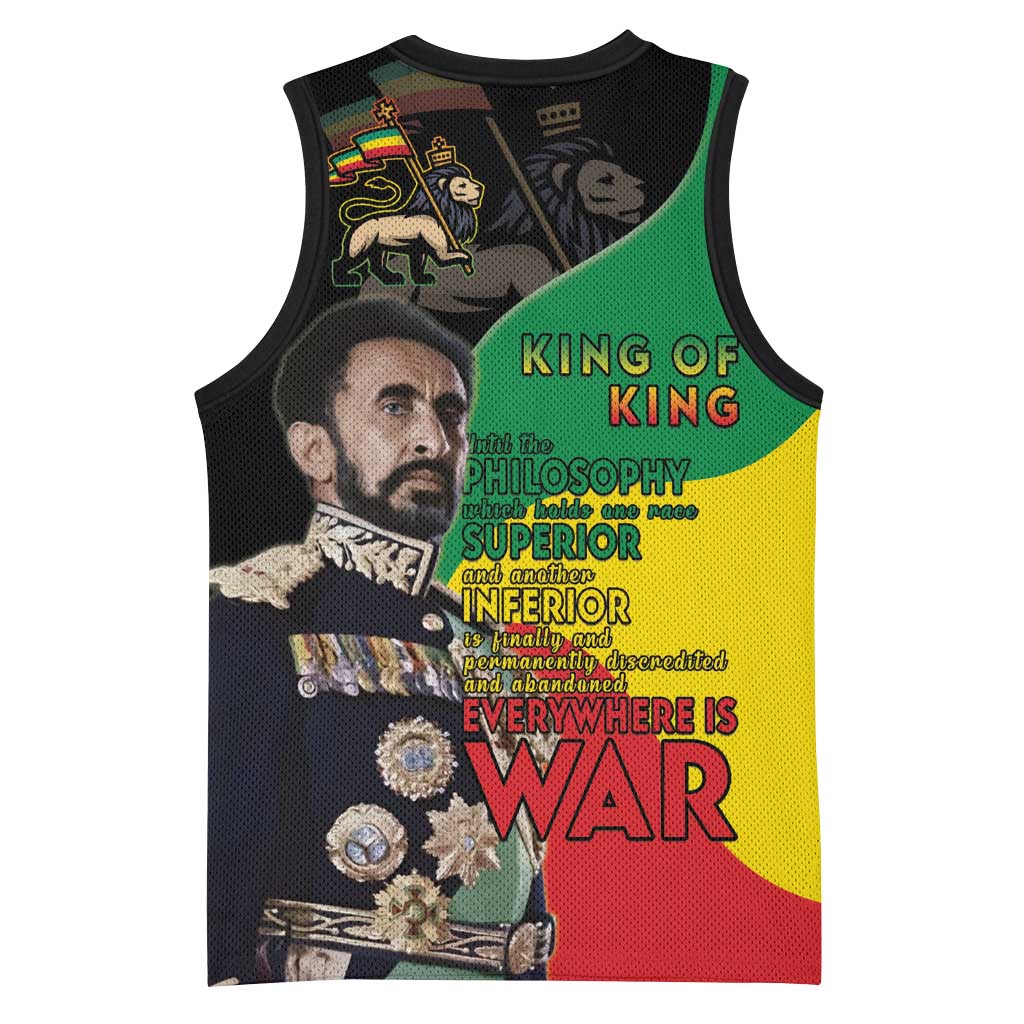 Jah Rastafari Basketball Jersey Haile Selassie LT15