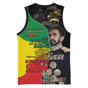 Jah Rastafari Basketball Jersey Haile Selassie - African Pride