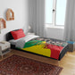 Jah Rastafari Bedding Set Haile Selassie