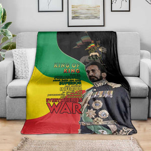 Jah Rastafari Blanket Haile Selassie