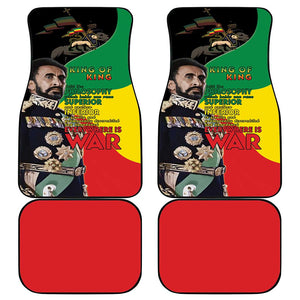 Jah Rastafari Car Mats Haile Selassie