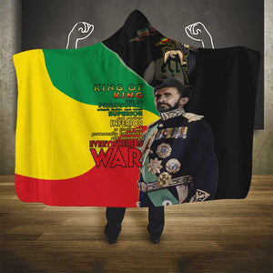 Jah Rastafari Hooded Blanket Haile Selassie