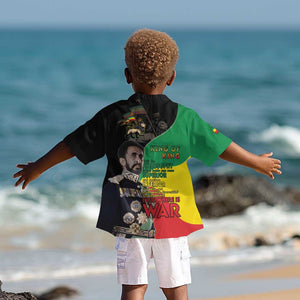 Jah Rastafari Kid Hawaiian Shirt Haile Selassie