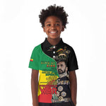 Jah Rastafari Kid Polo Shirt Haile Selassie