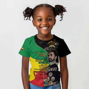 Jah Rastafari Kid T shirt Haile Selassie