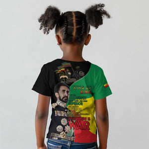 Jah Rastafari Kid T shirt Haile Selassie