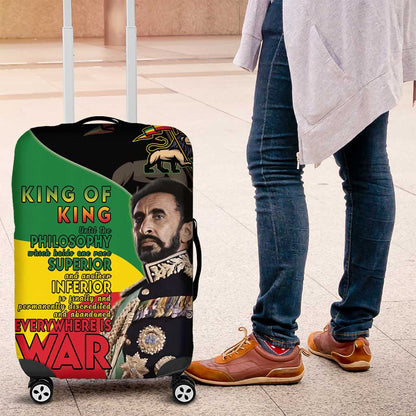 Jah Rastafari Luggage Cover Haile Selassie