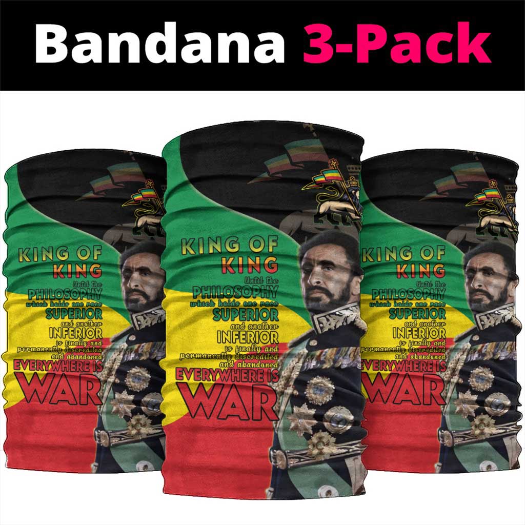 Jah Rastafari Neck Gaiter Haile Selassie LT15